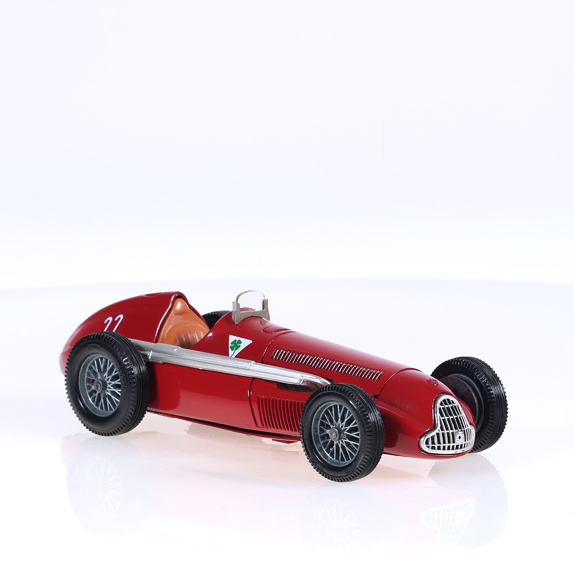 Mebetoys Alfa Romeo Alfetta 159 #22 1951 17 cm Rouge avec boîte — miniature 7