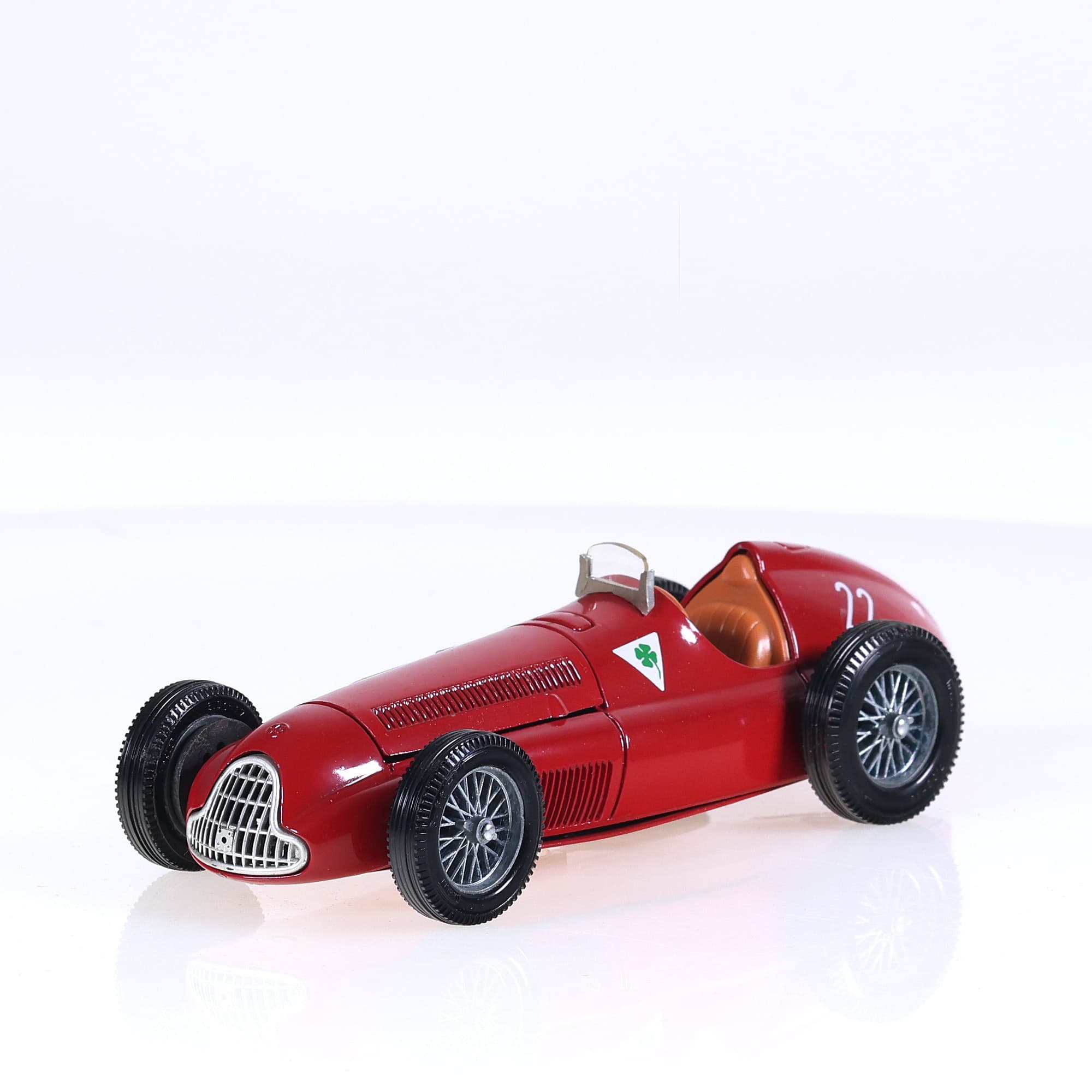 Mebetoys Alfa Romeo Alfetta 159 #22 1951 17 cm Rouge avec boîte — miniature 9