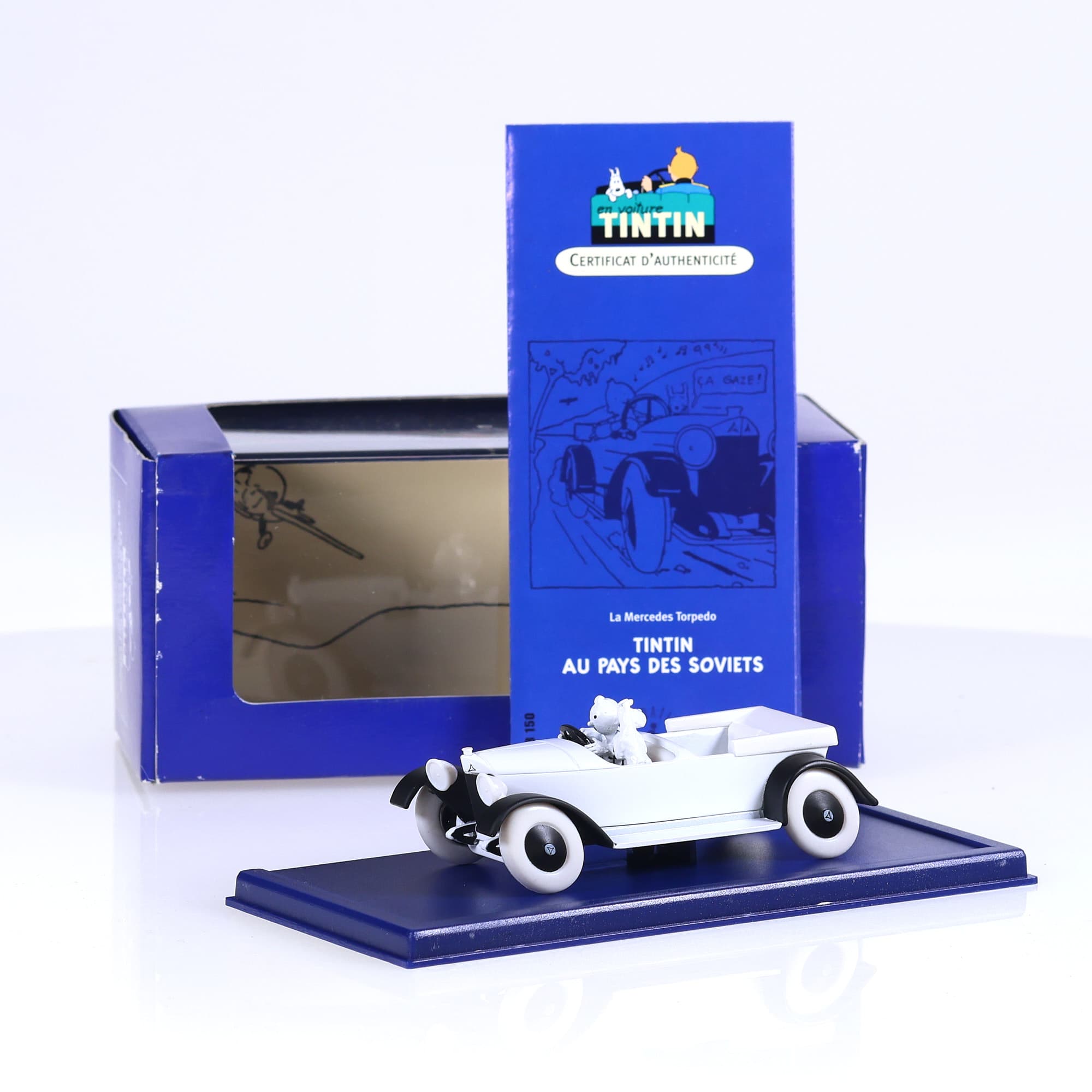 Atlas Tintin Mercedes Torpedo - Tintin au pays des soviets 1/43