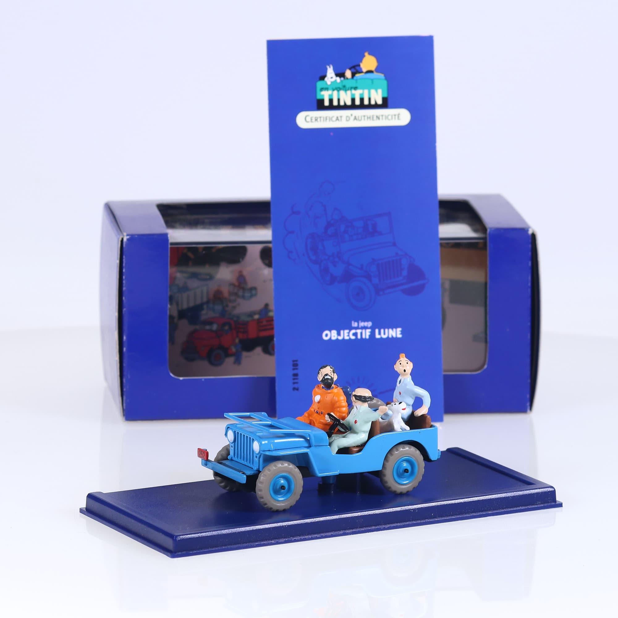 Atlas Jeep La Jeep - Objectif Lune 1/43 Bleu avec boîte