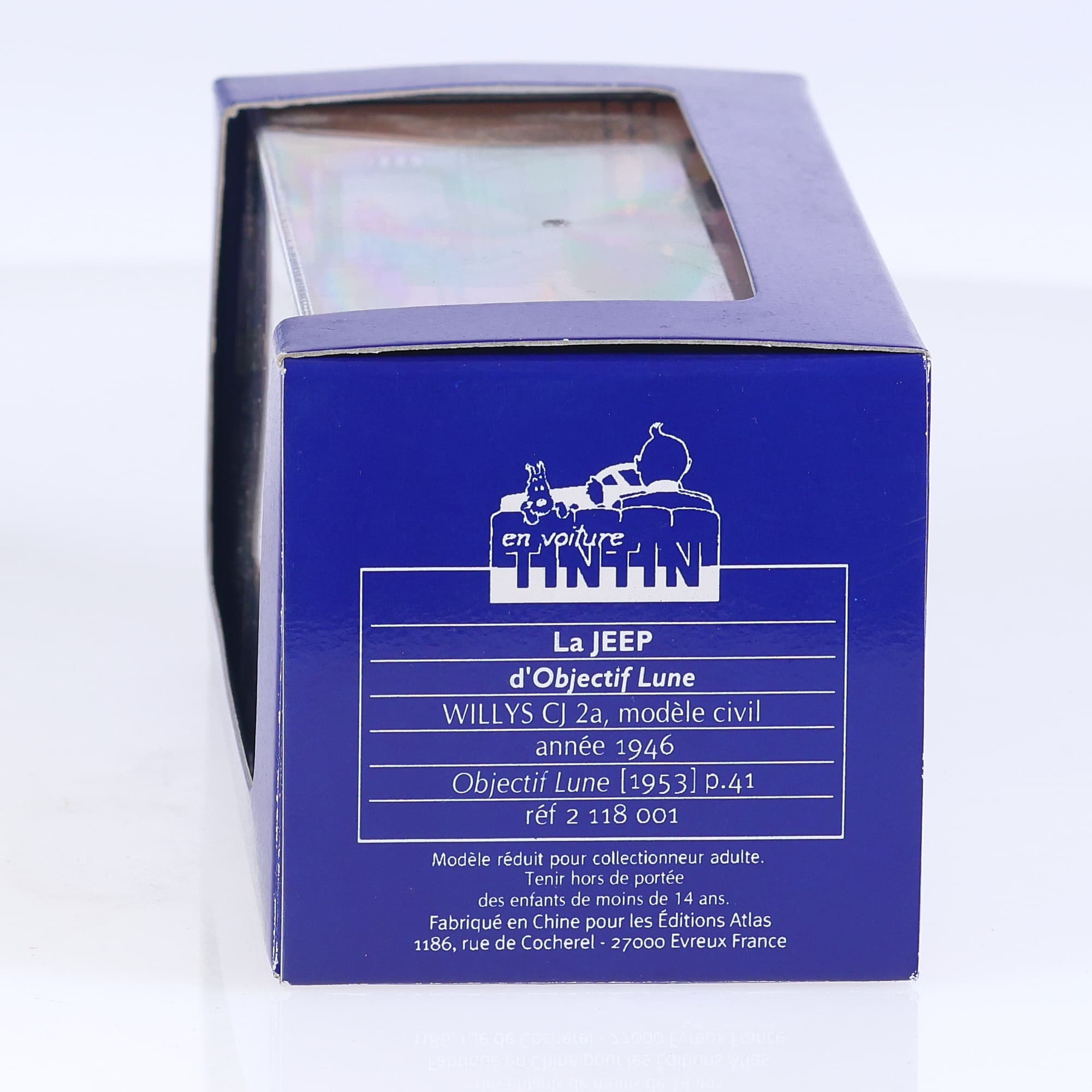 Atlas Jeep La Jeep - Objectif Lune 1/43 Bleu avec boîte — miniature 11
