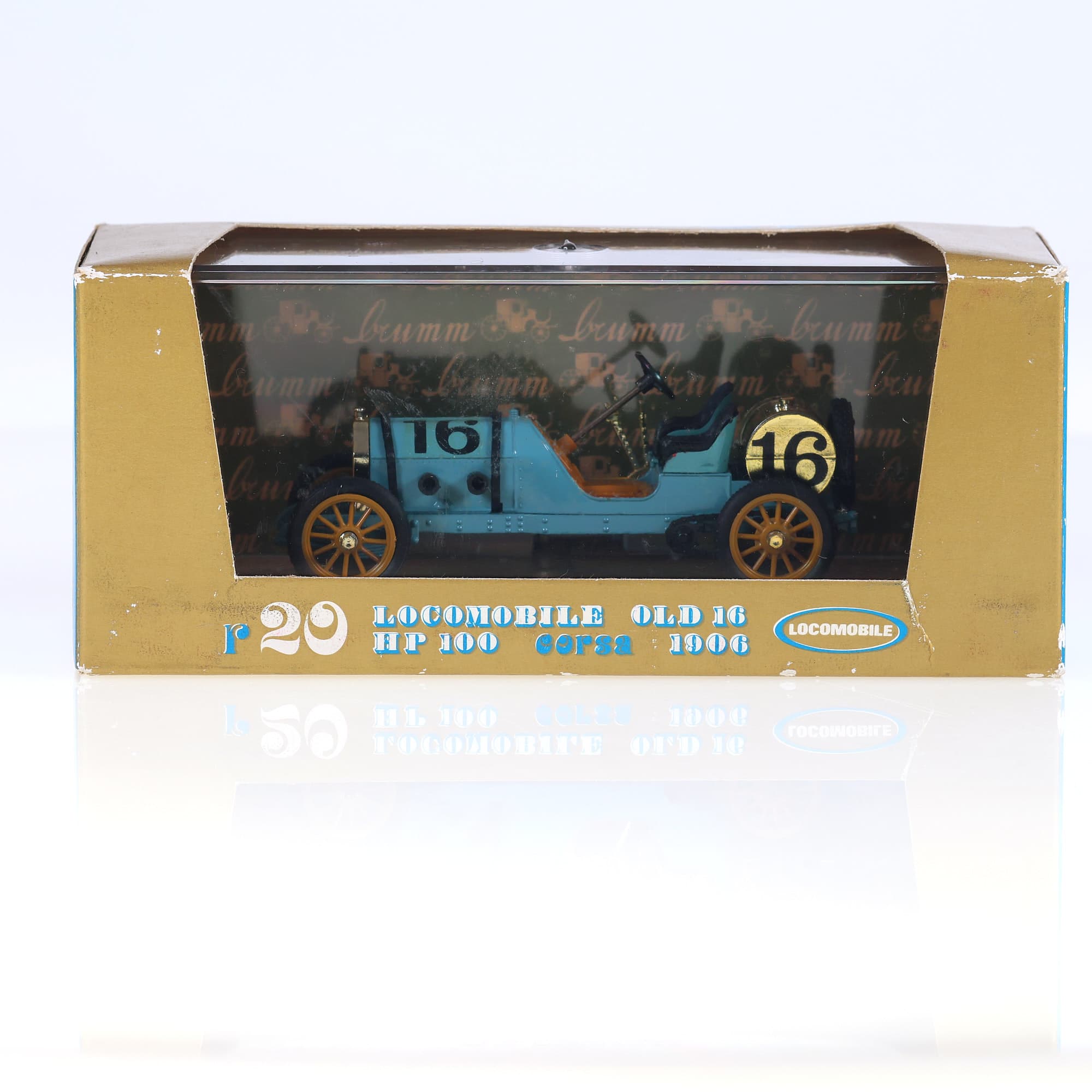 Brumm - r20 - Locomobile Old 16 HP 100 Corsa  #16 1906 1/43 avec boîte — miniature 12