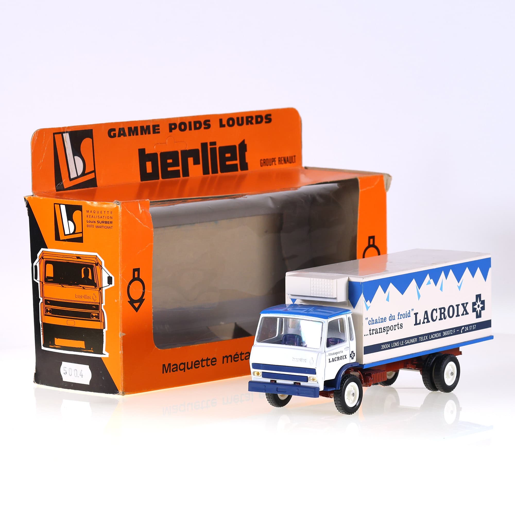 LBS Berliet GR 190 LACROIX 1977 1/43 avec boîte