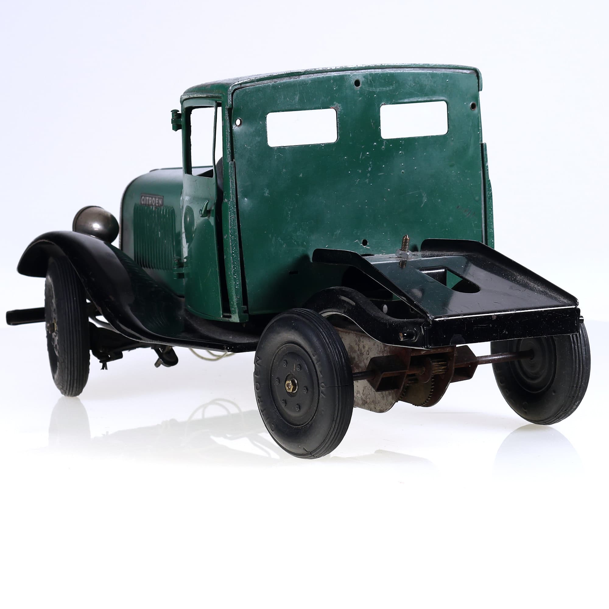 Jouet Citroën Citroën camion tracteur T23 1937/1939 32 cm Vert foncé Grade C — miniature 3
