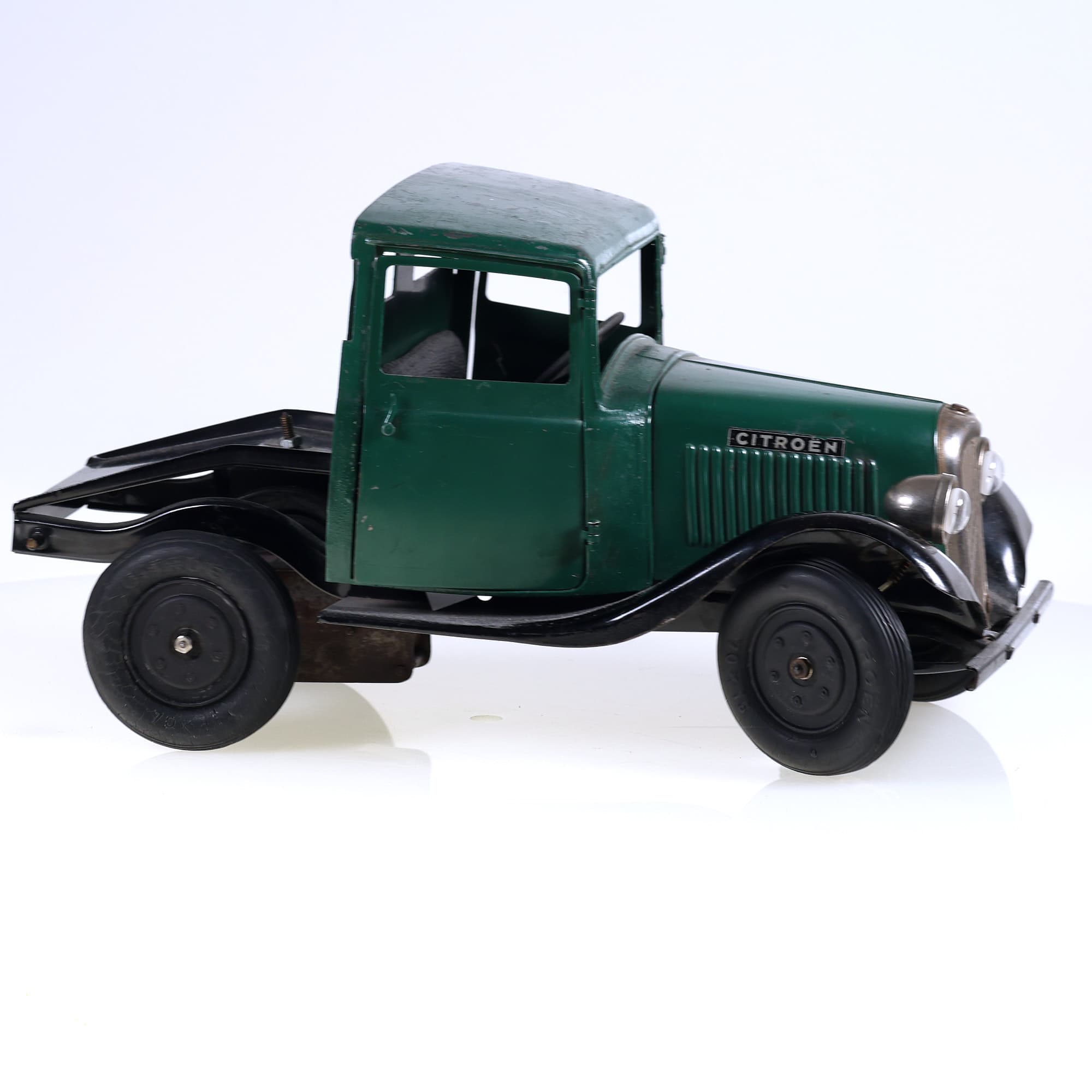 Jouet Citroën Citroën camion tracteur T23 1937/1939 32 cm Vert foncé Grade C — miniature 6