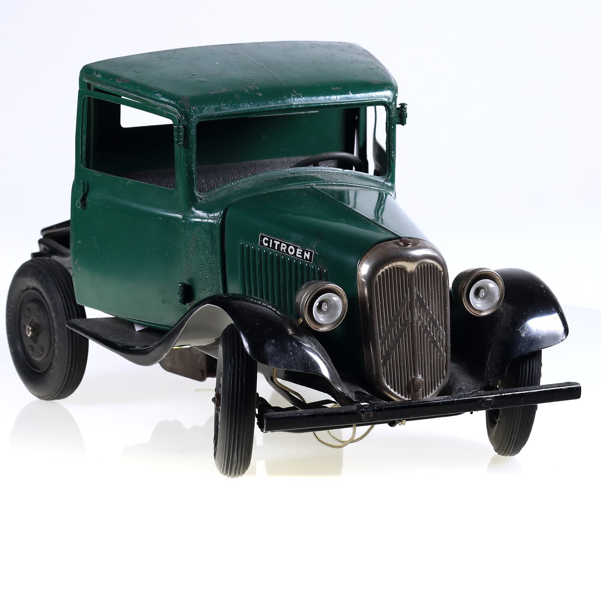 Jouet Citroën Citroën camion tracteur T23 1937/1939 32 cm Vert foncé Grade C — miniature 7