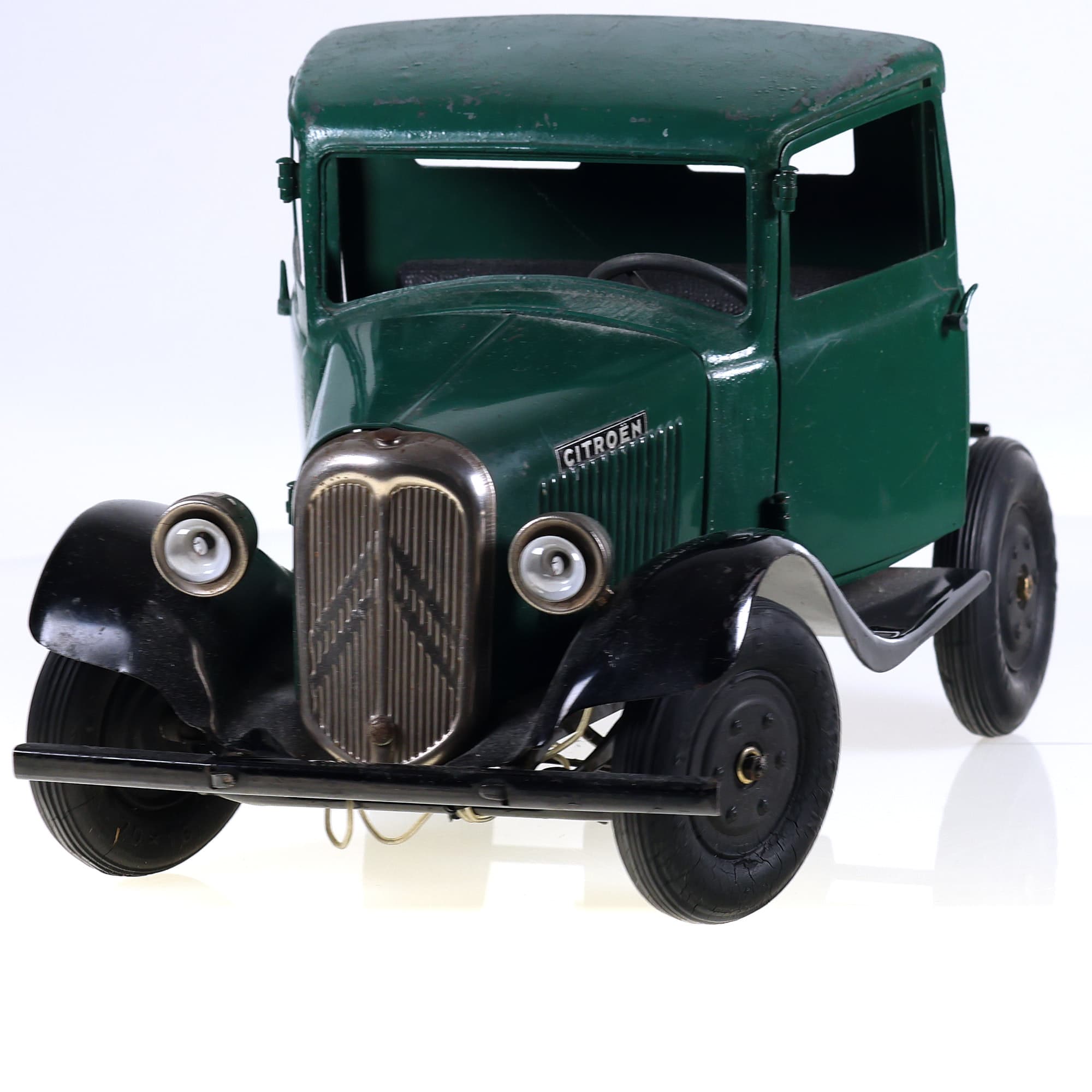Jouet Citroën Citroën camion tracteur T23 1937/1939 32 cm Vert foncé Grade C — miniature 8