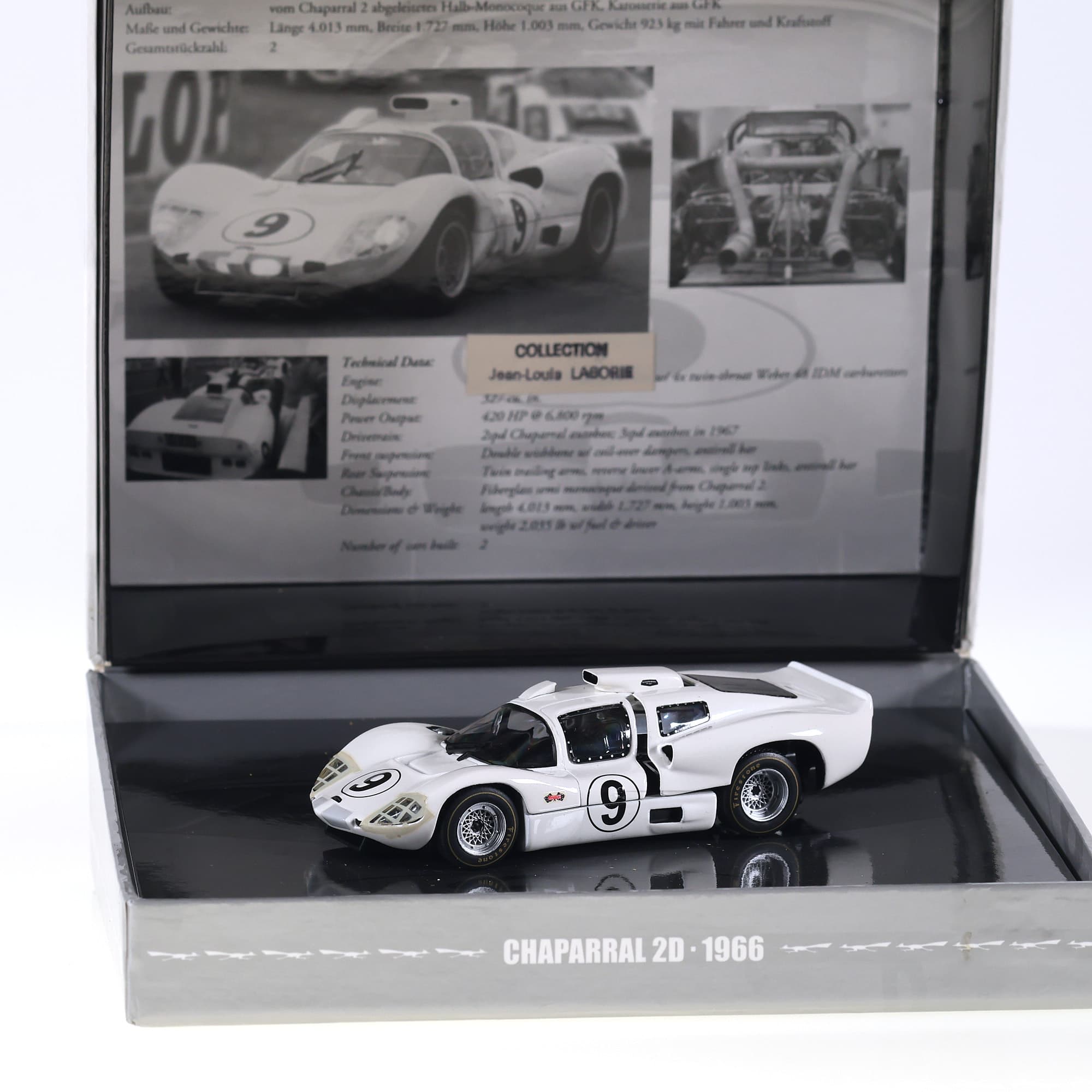 Minichamps Chaparral 2D 24h LM 1966 #9 1/43 avec boîte