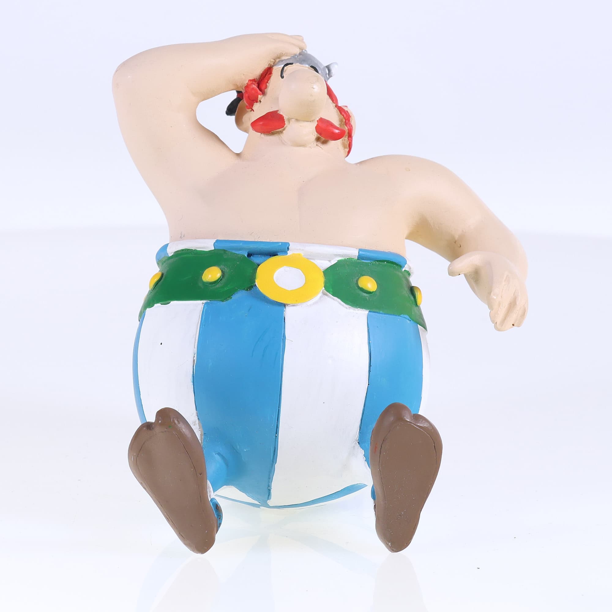 Plastoy - Figurine Obélix ( de la scène de la charette ) 