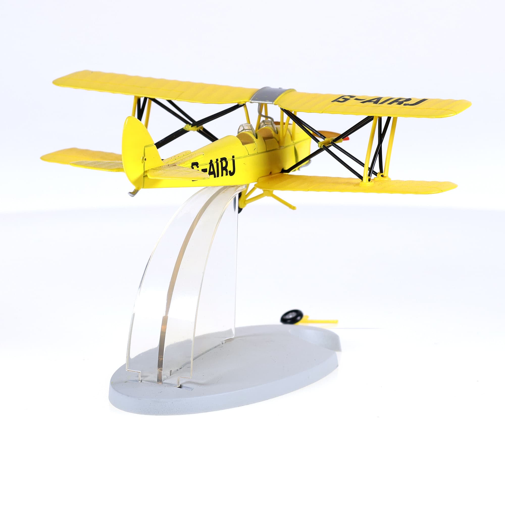 Hachette En Avion Tintin - Le biplan jaune - L'Ile Noire 1/60  — miniature 3