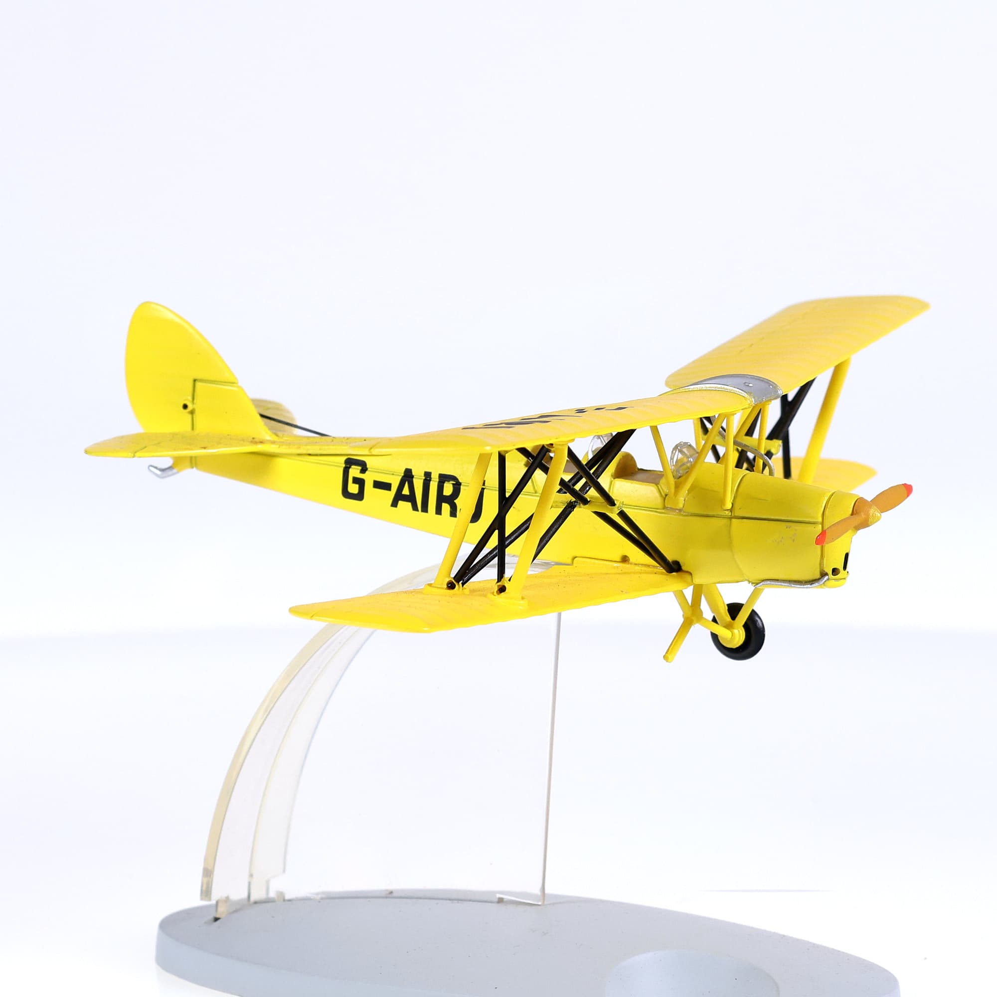 Hachette En Avion Tintin - Le biplan jaune - L'Ile Noire 1/60  — miniature 4