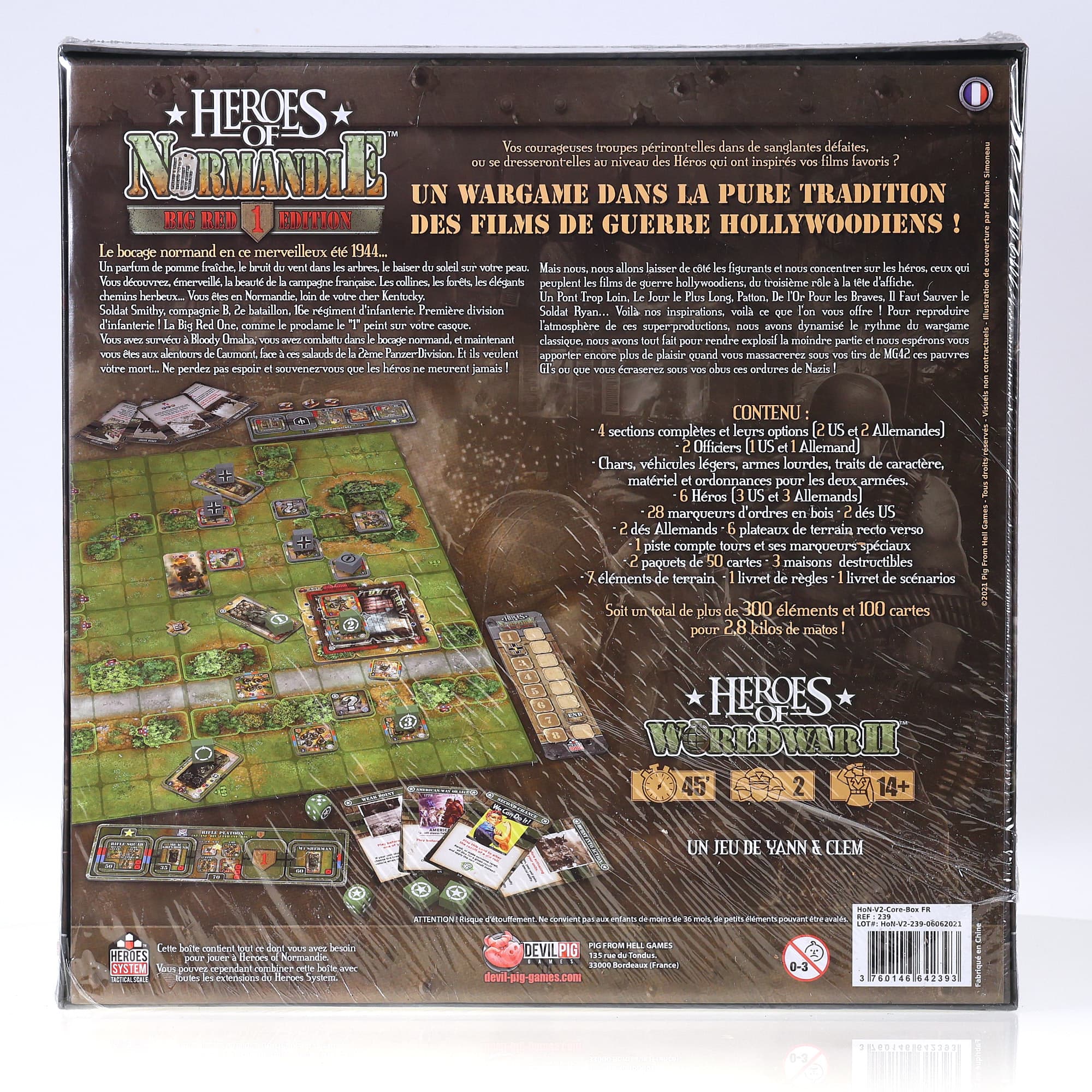 Heroes of World War II big red 1 edition core box  (version francaise) Grade S — miniature 3