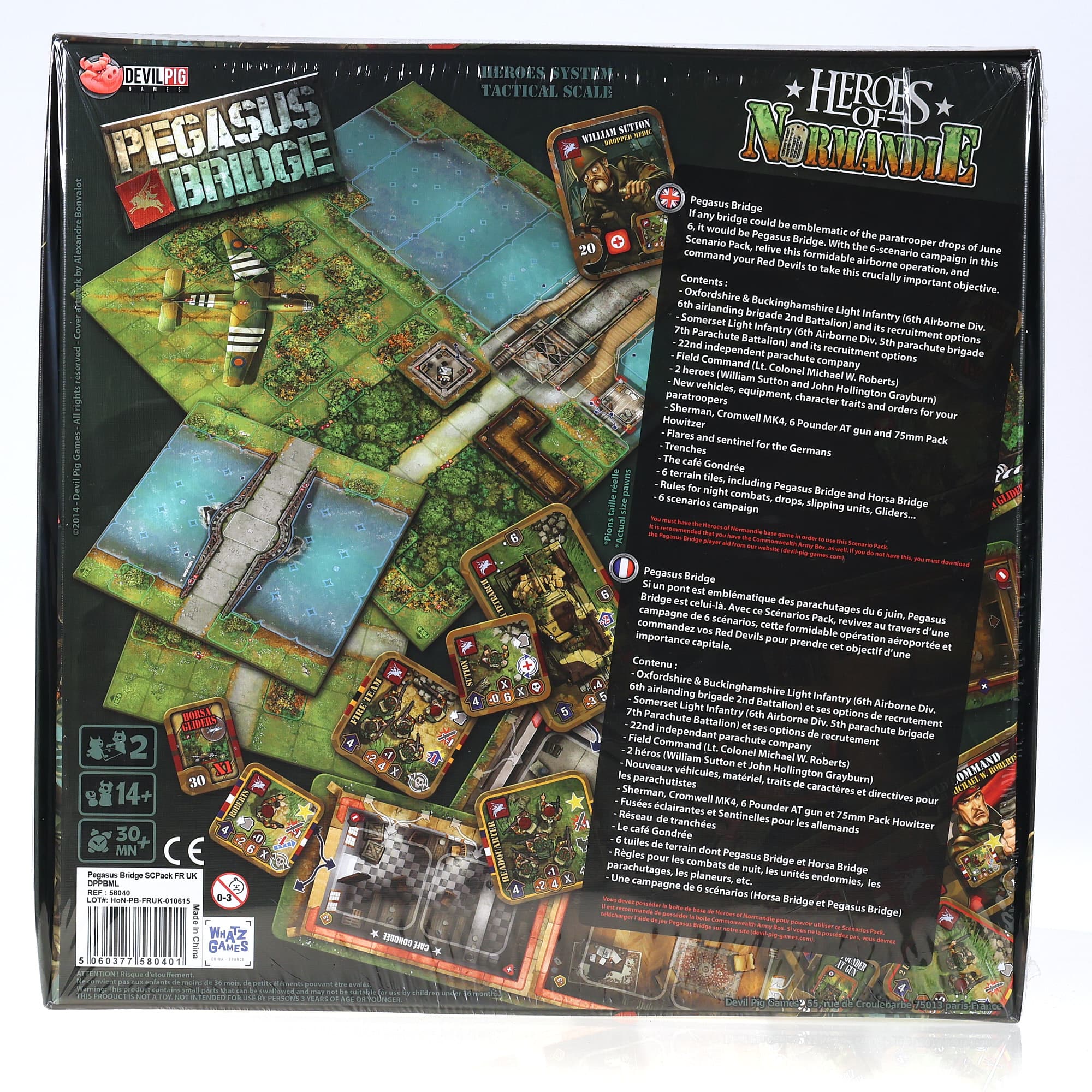 Devil Pig Games 58040 Heroes of Normandie Pegasus Bridge Expansion ( FR & EN )  — miniature 3