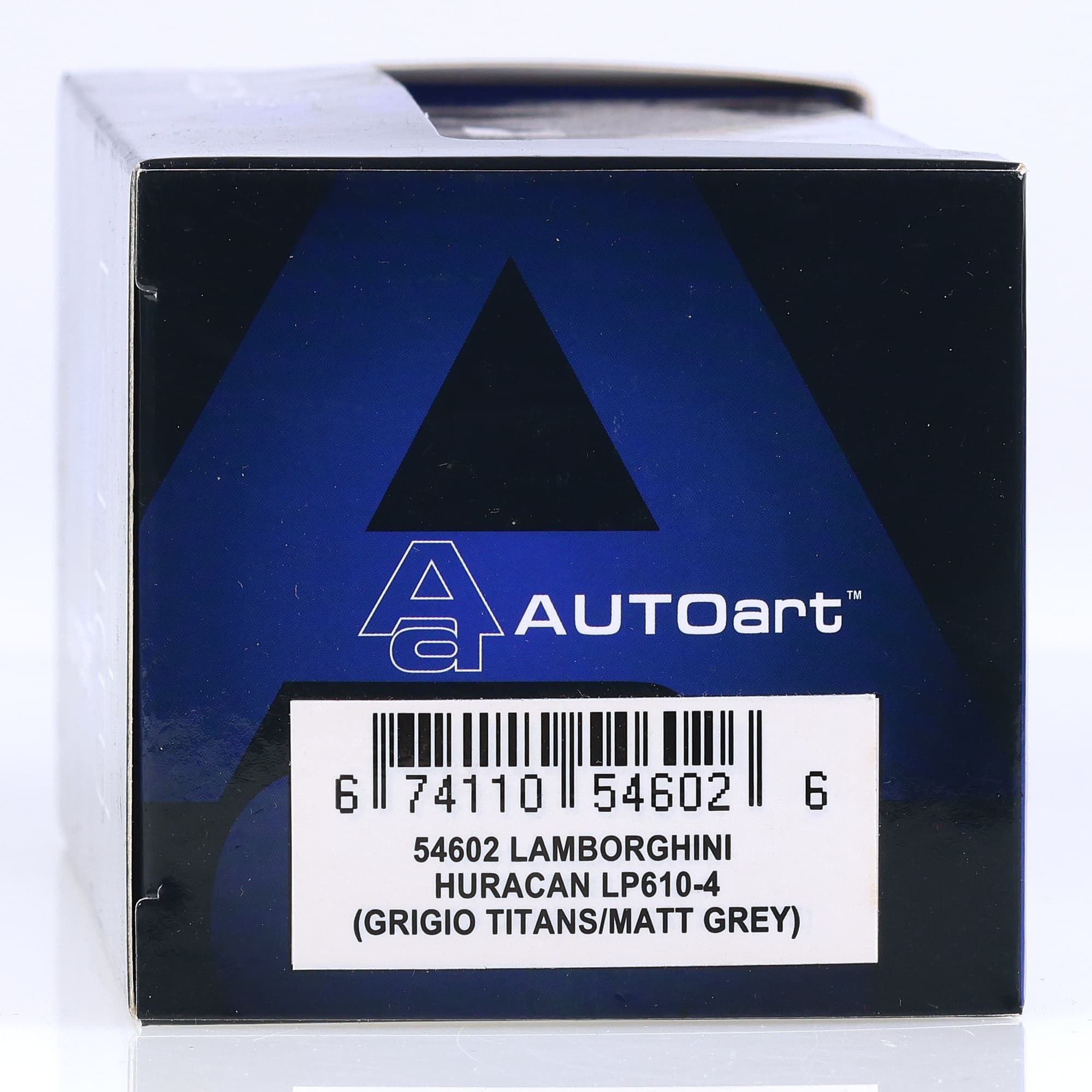 AUTOart 54602 Lamborghini Huracán LP 610-4 (Grigio Titans/Matt Grey) 1/43 Gris — miniature 13