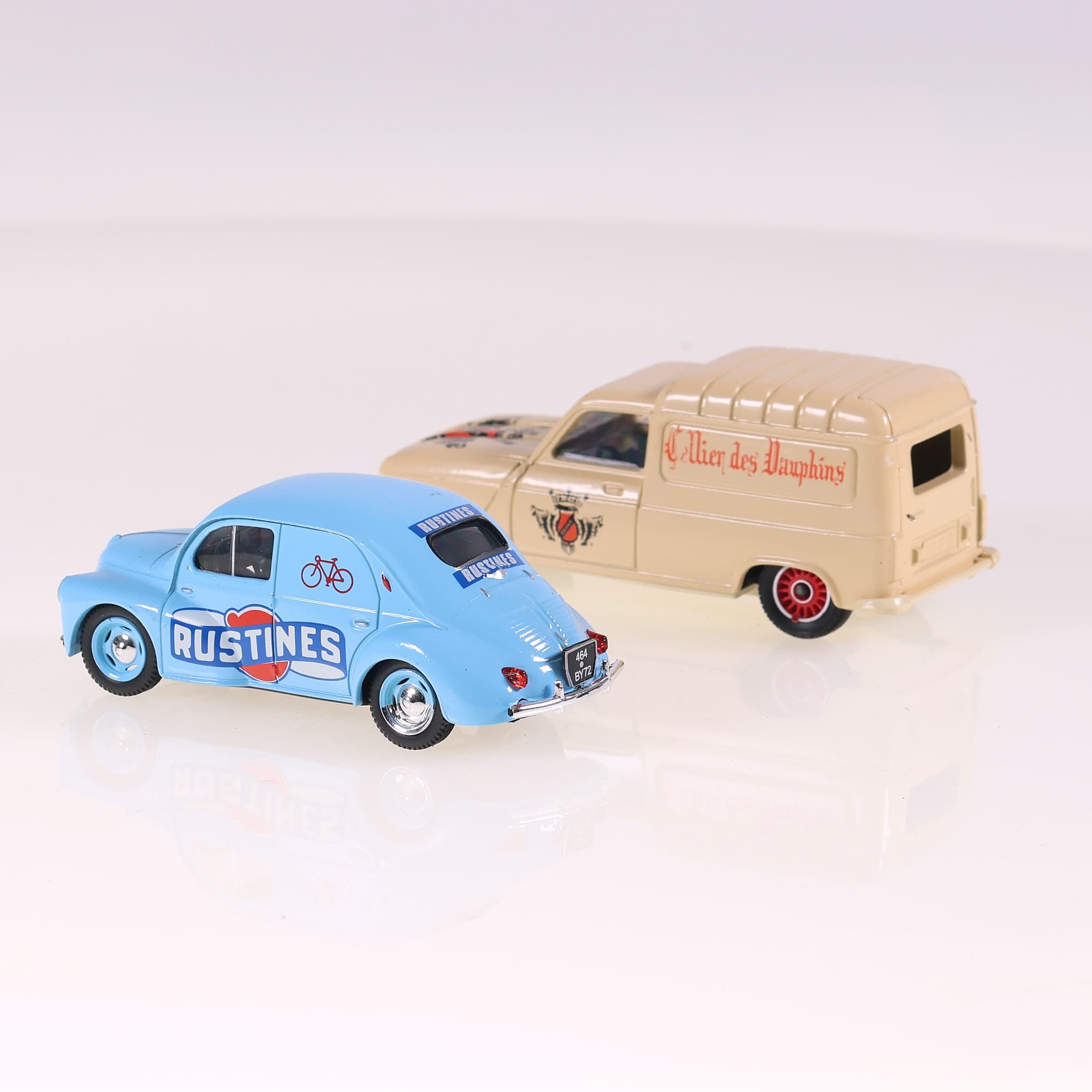 Solido Renault 4 Fourgonnette Cellier des dauphins Eligor 4CV Rustines 1/43  — miniature 3