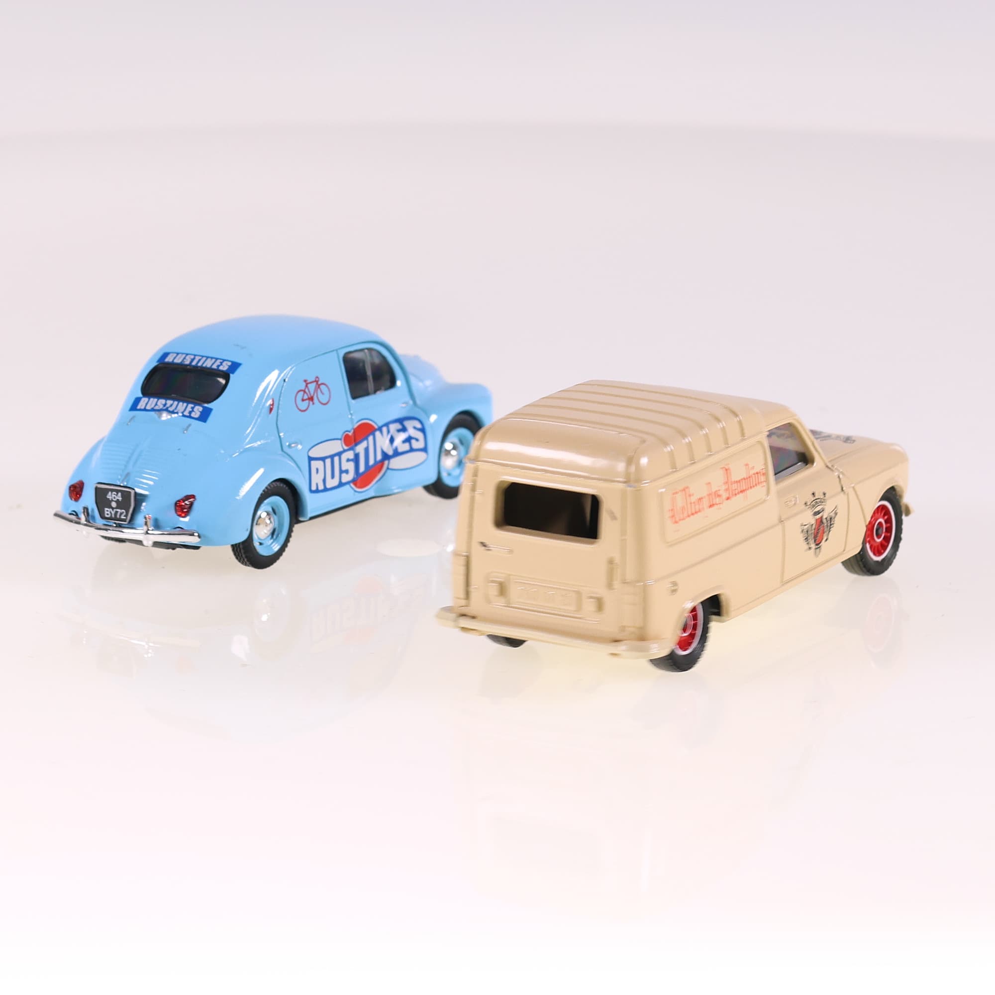 Solido Renault 4 Fourgonnette Cellier des dauphins Eligor 4CV Rustines 1/43  — miniature 5