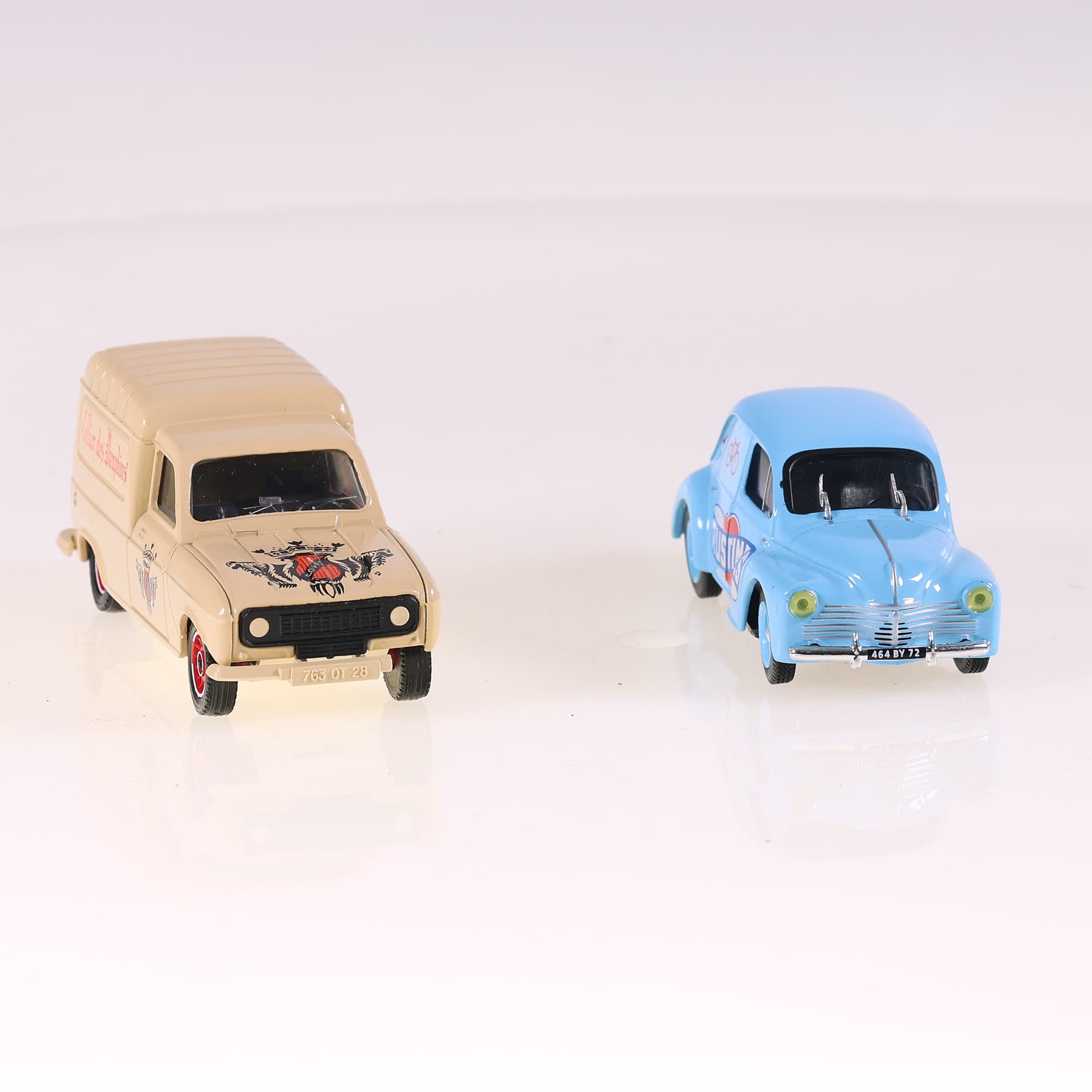 Solido Renault 4 Fourgonnette Cellier des dauphins Eligor 4CV Rustines 1/43  — miniature 8