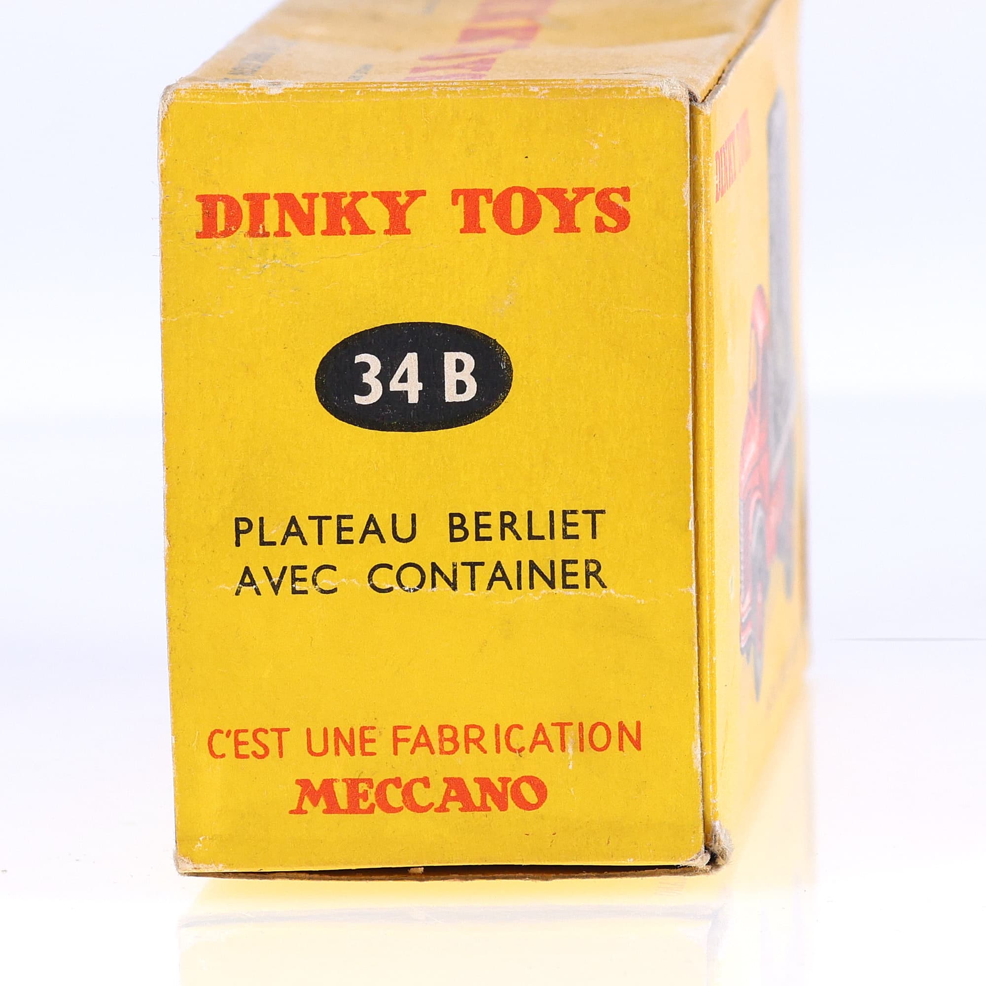 Dinky Toys 34B Berliet Plateau avec Container 1/43 version anneau moulé — miniature 14