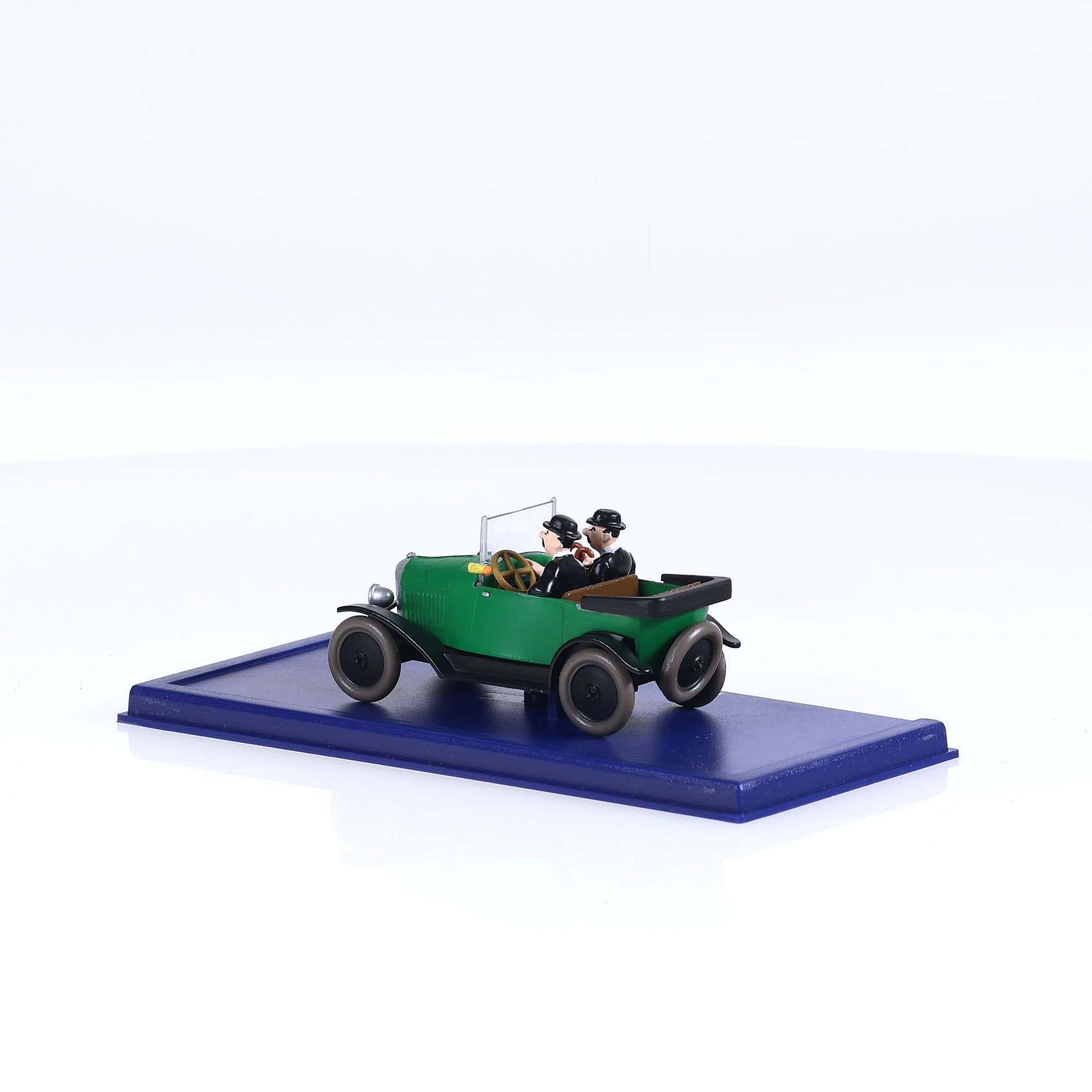 Atlas Tintin Citroën torpedo des Dupondt - Tintin au pays de l'Or noir 1/43 Vert — miniature 3