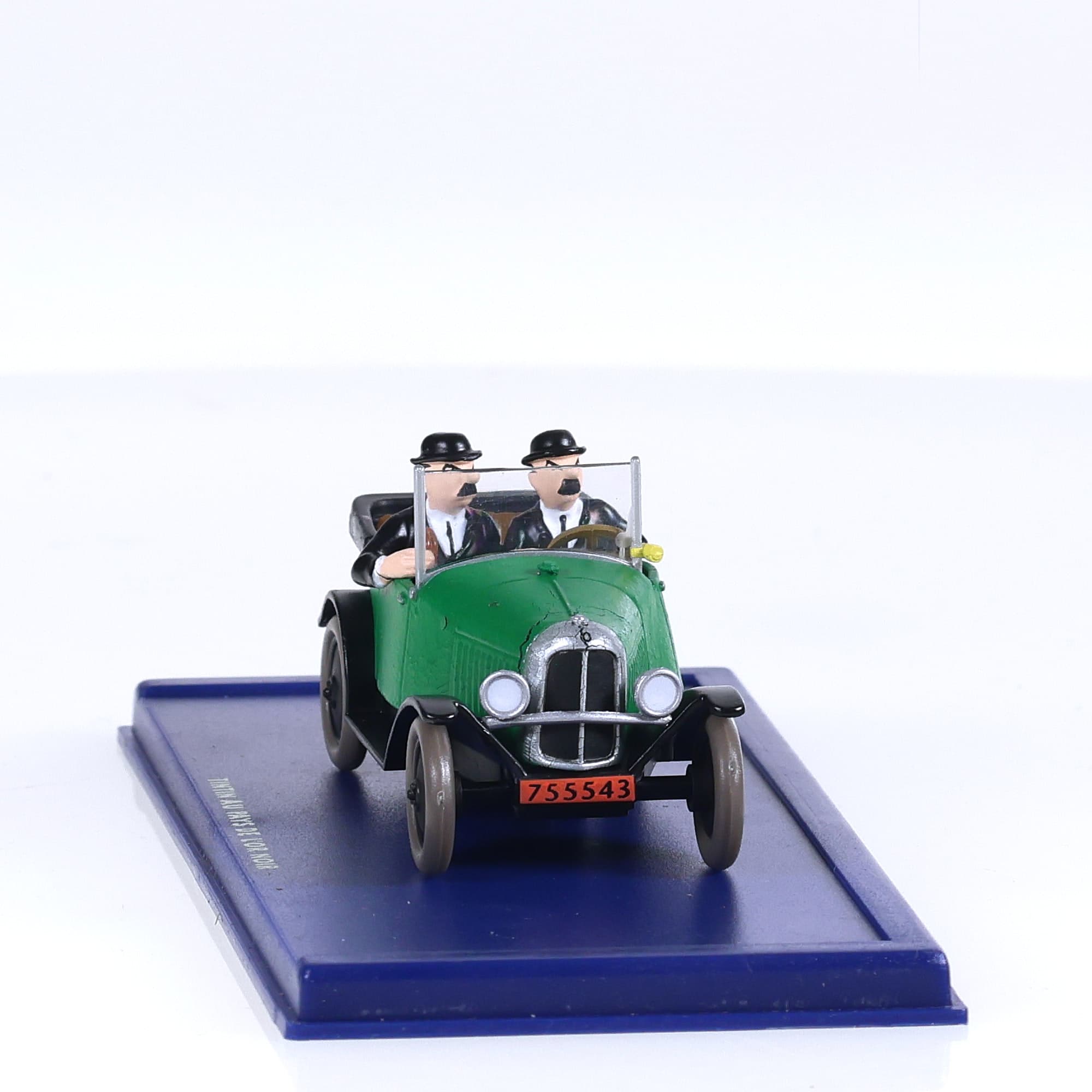 Atlas Tintin Citroën torpedo des Dupondt - Tintin au pays de l'Or noir 1/43 Vert — miniature 8