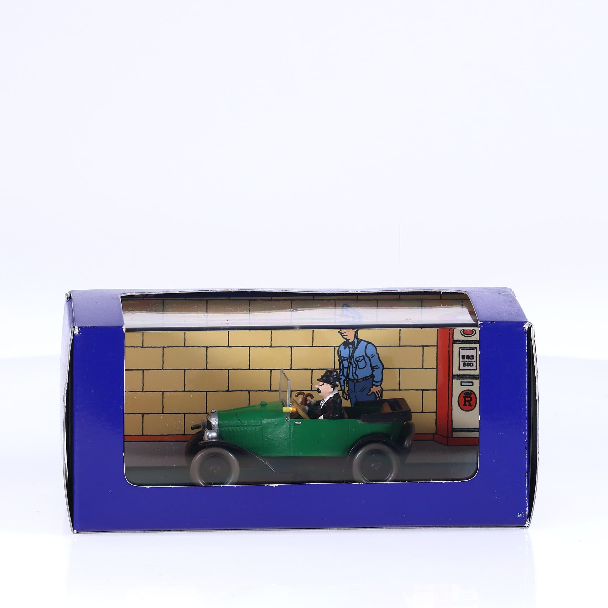 Atlas Tintin Citroën torpedo des Dupondt - Tintin au pays de l'Or noir 1/43 Vert — miniature 10