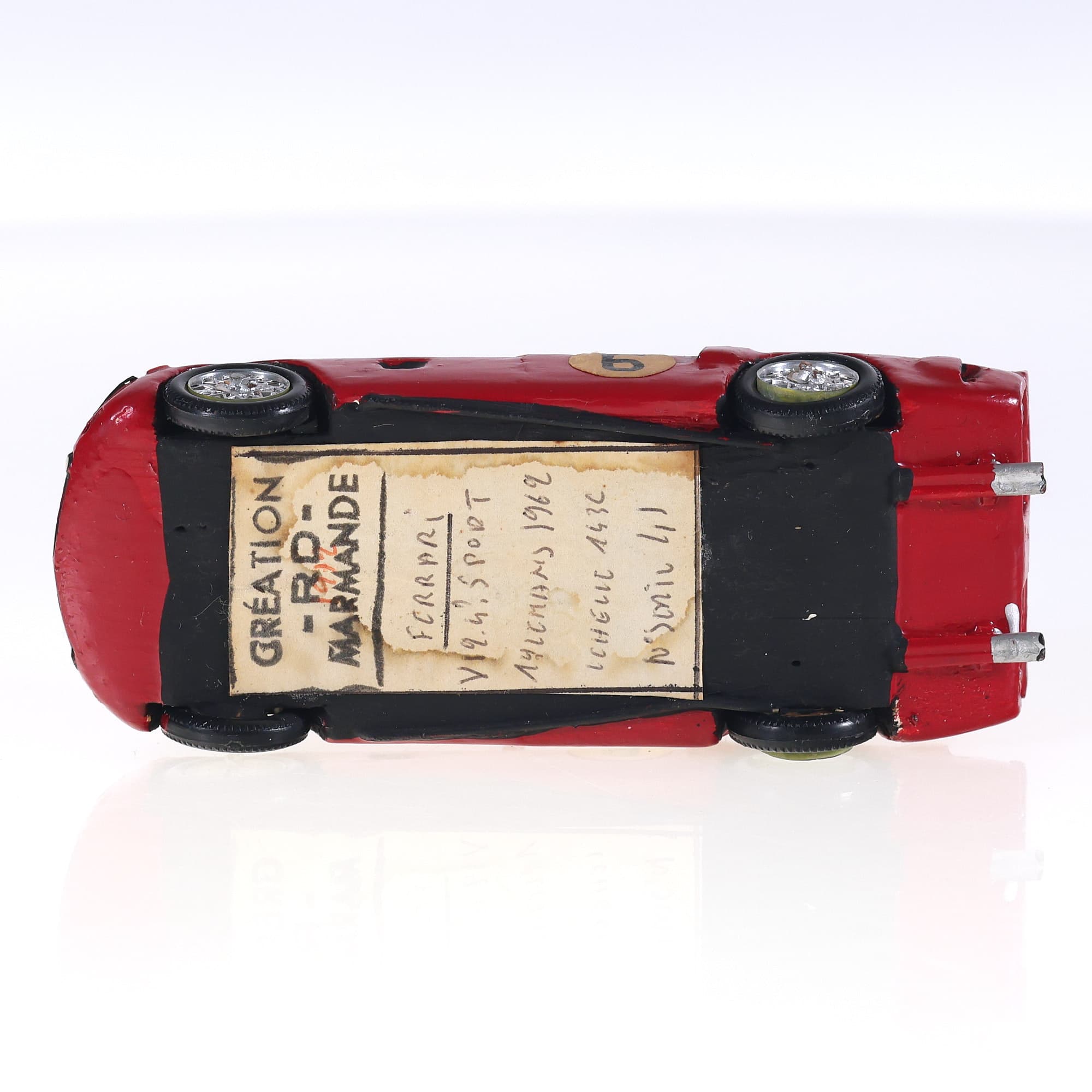 RD Marmande Ferrari V2.4 L Sports #6 1962 1/43 Rouge — miniature 9