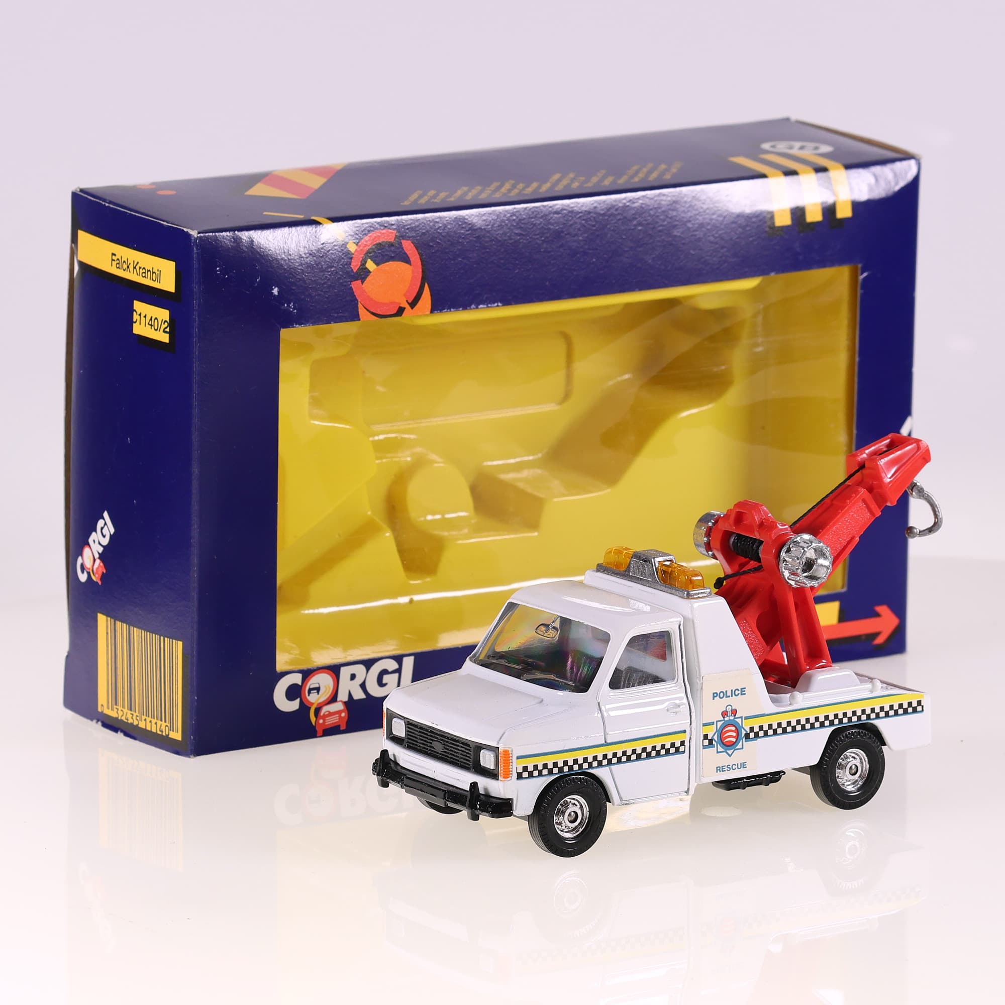 Corgi C1140/2 Ford Transit Wrecker Police Rescue 1984 15,5 cm Blanc avec boîte — photo 1
