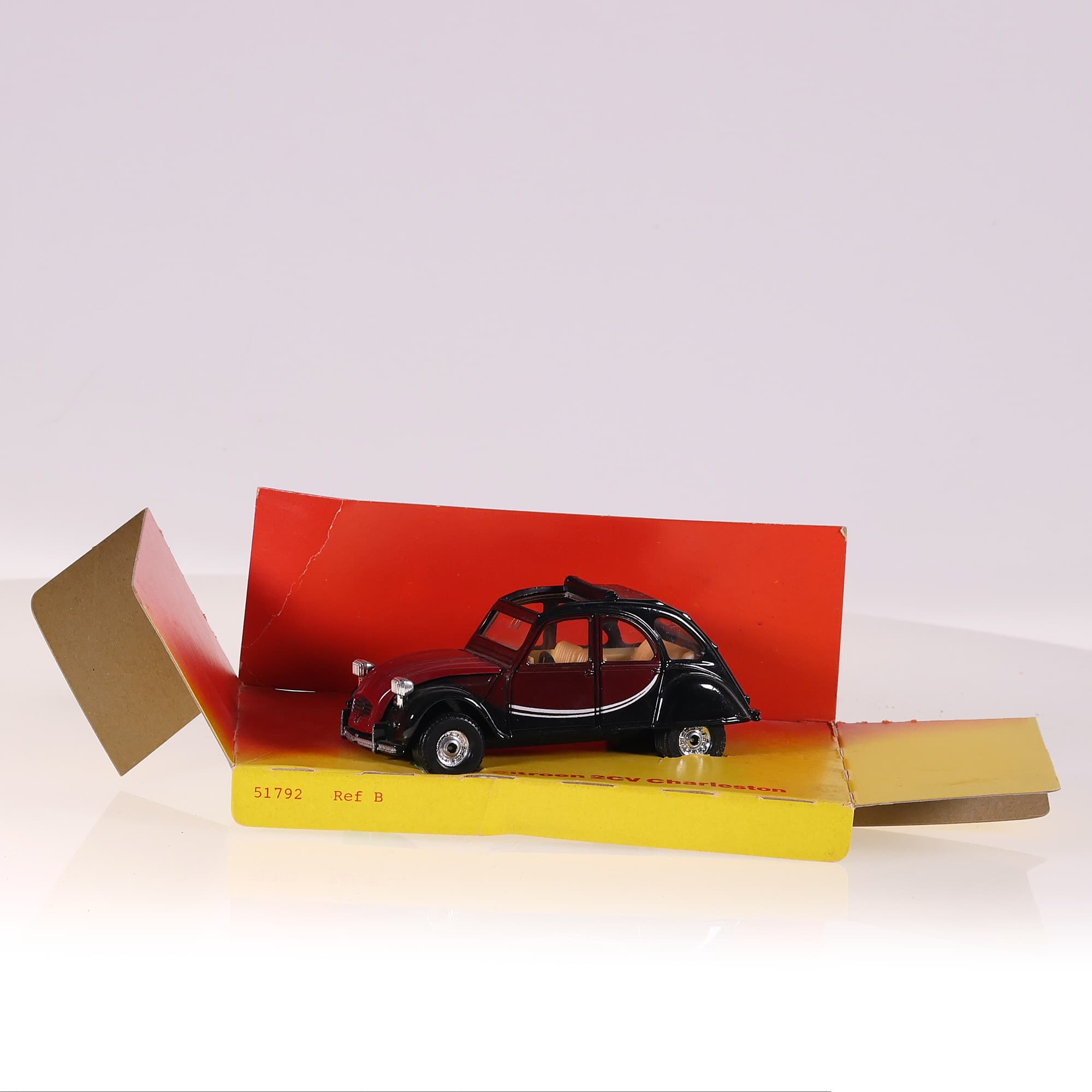 Corgi 346 Citroën 2CV Charleston 1981 10 cm Bicolore avec boîte — miniature 2