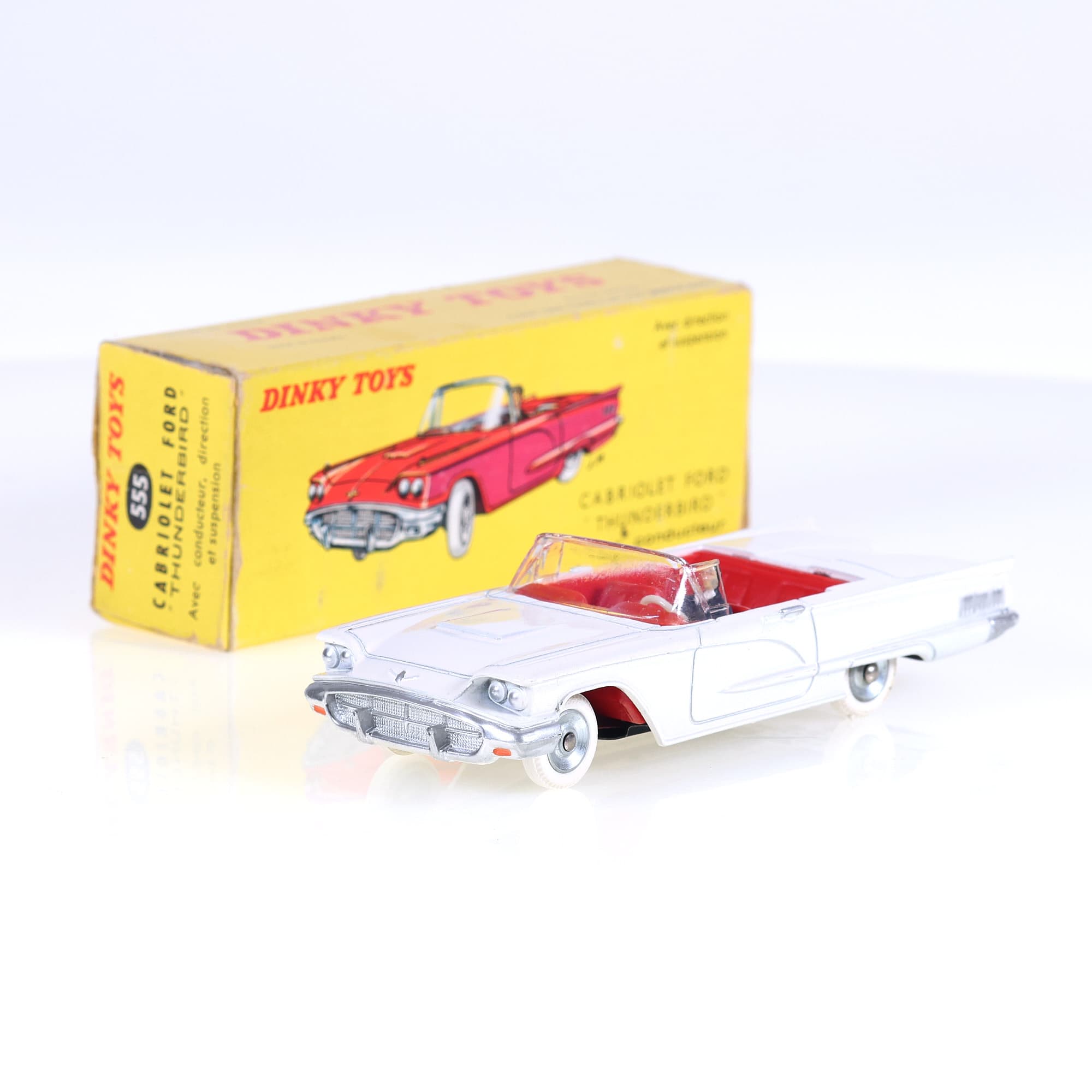 Dinky Toys 555 Ford Thunderbird 158 cabriolet 1/43 derniére version avec boîte