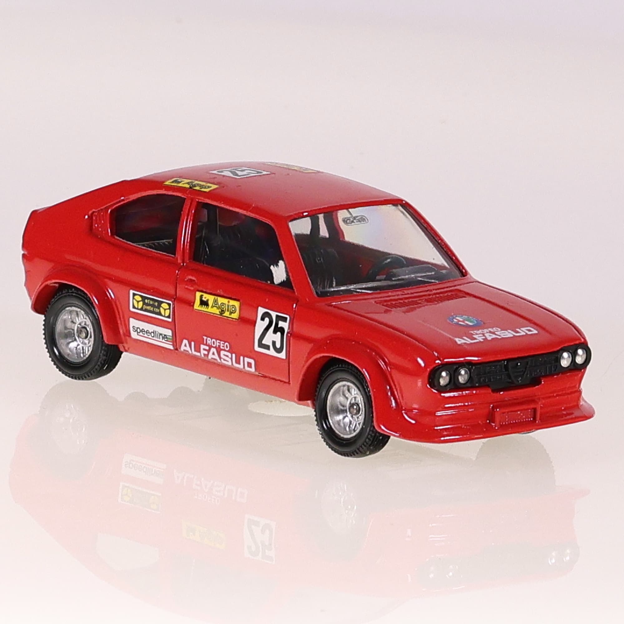 Solido 69 Alfa Romeo Alfasud Trofeo #25 1/43 Rouge sans boîte — miniature 7