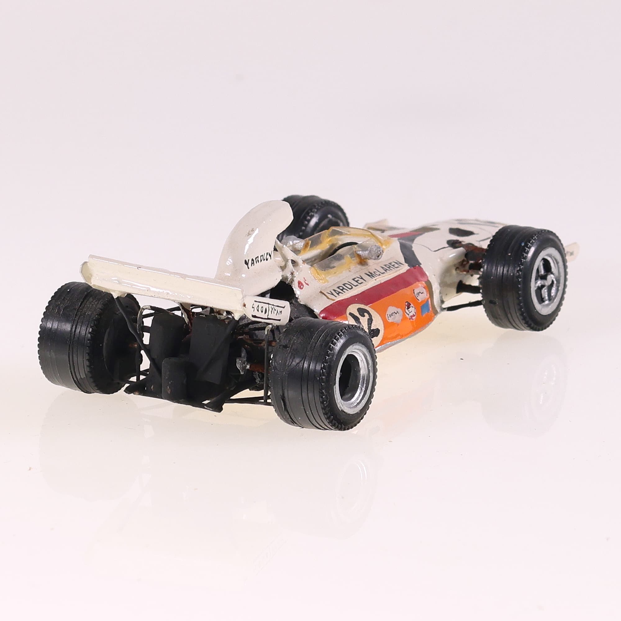 Création RD Marmande 28 McLaren M19C Ford V8 Yardley GP Suède #12 1973 1/43 Blan — miniature 5