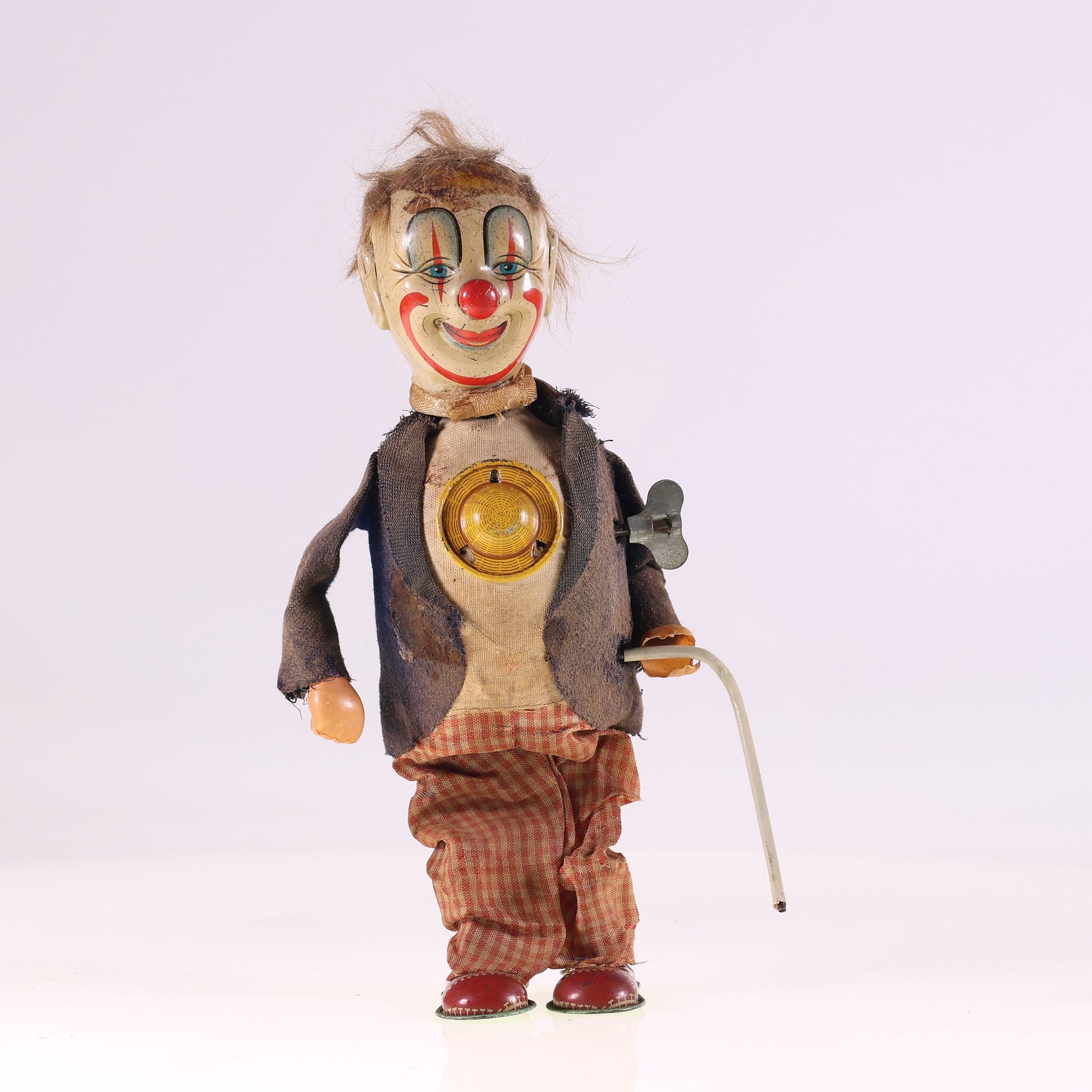Clown mécanique avec canne made in Japan