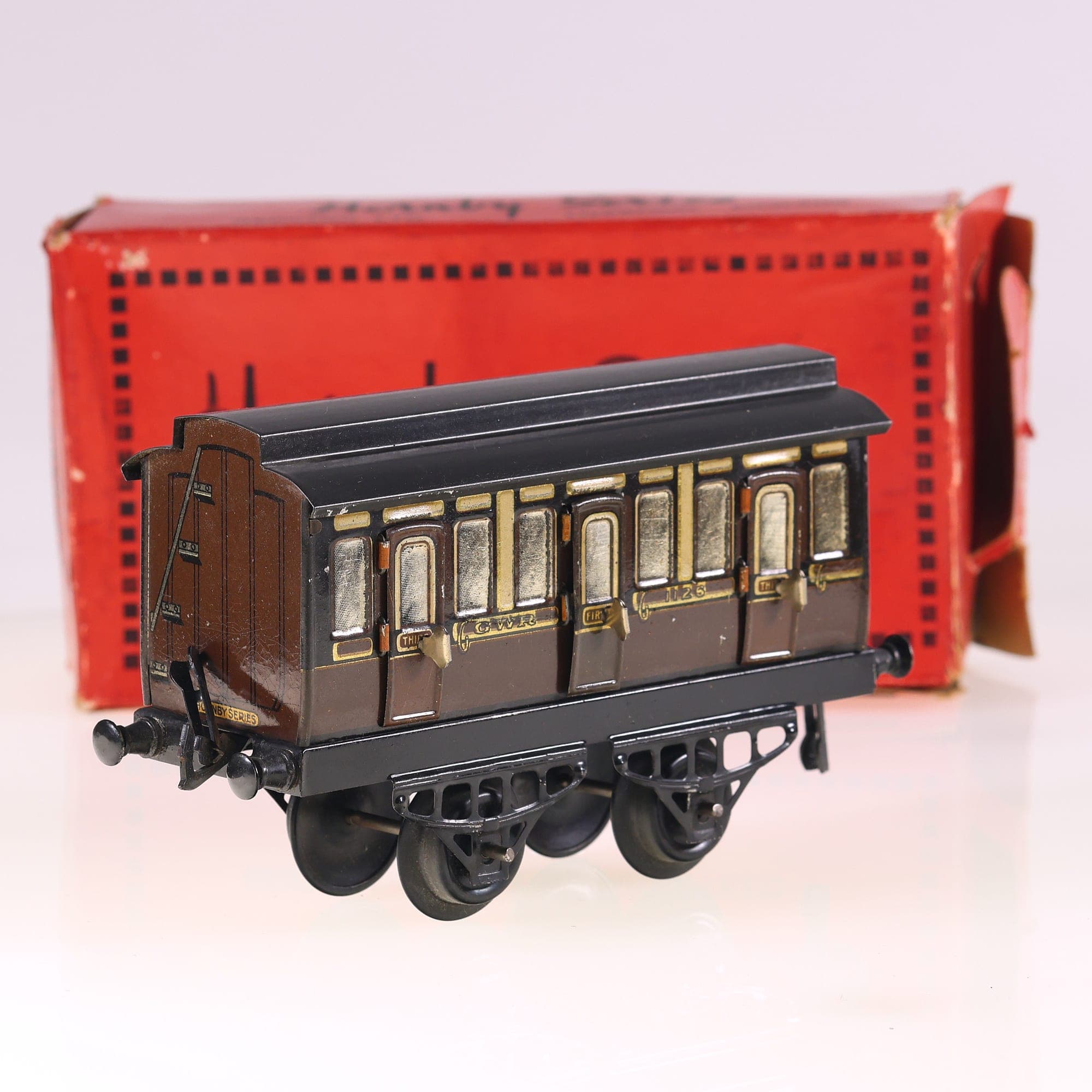 Hornby Series No. 1 GWR Passenger Coach 1126 O Marron état B avec boîte