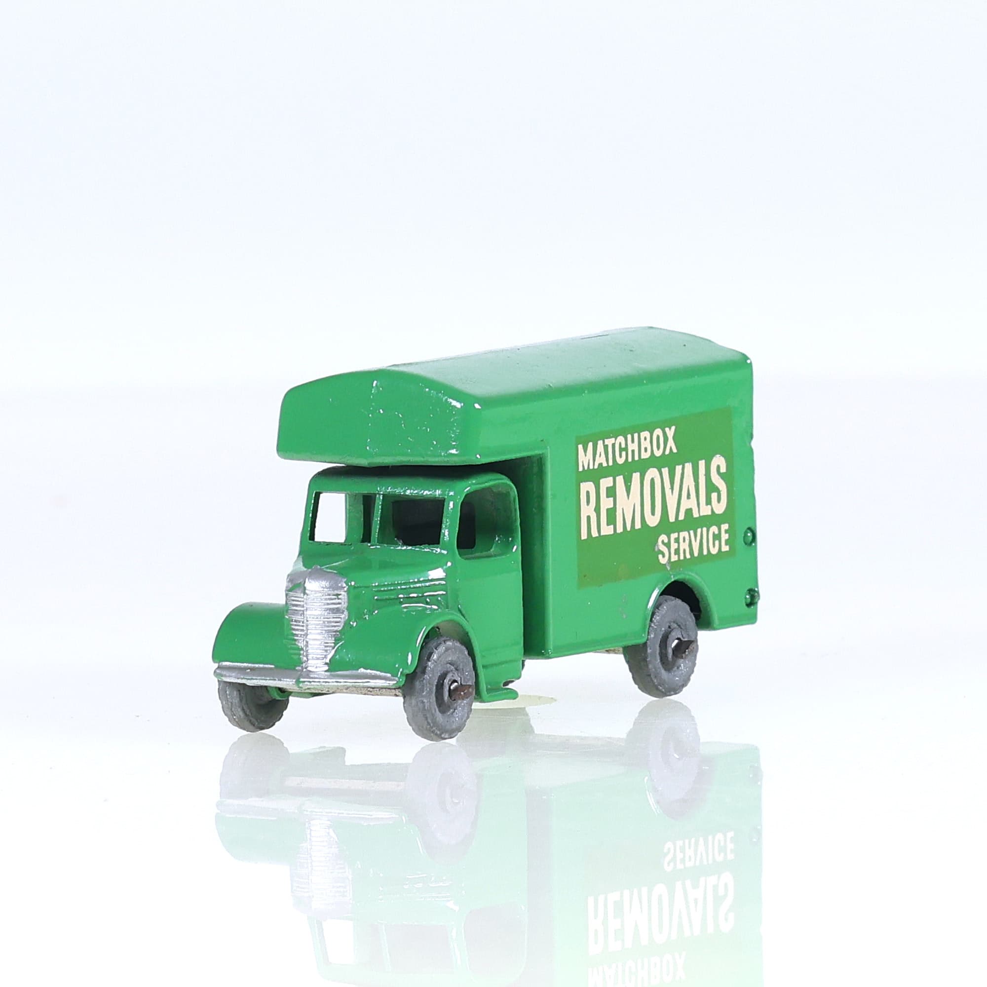 Matchbox Bedford Removals Service Van 5,5 cm Vert — photo 1