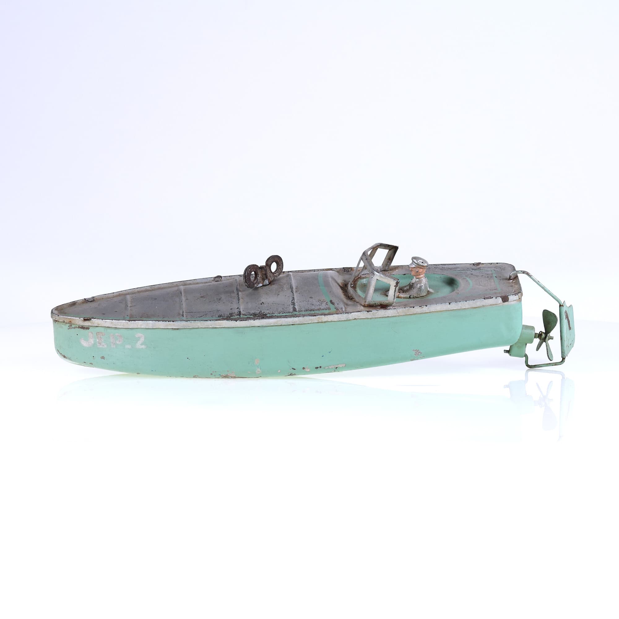 JEP canot mécanique JEP2 Bateau 32 cm moteur fonctionnel
