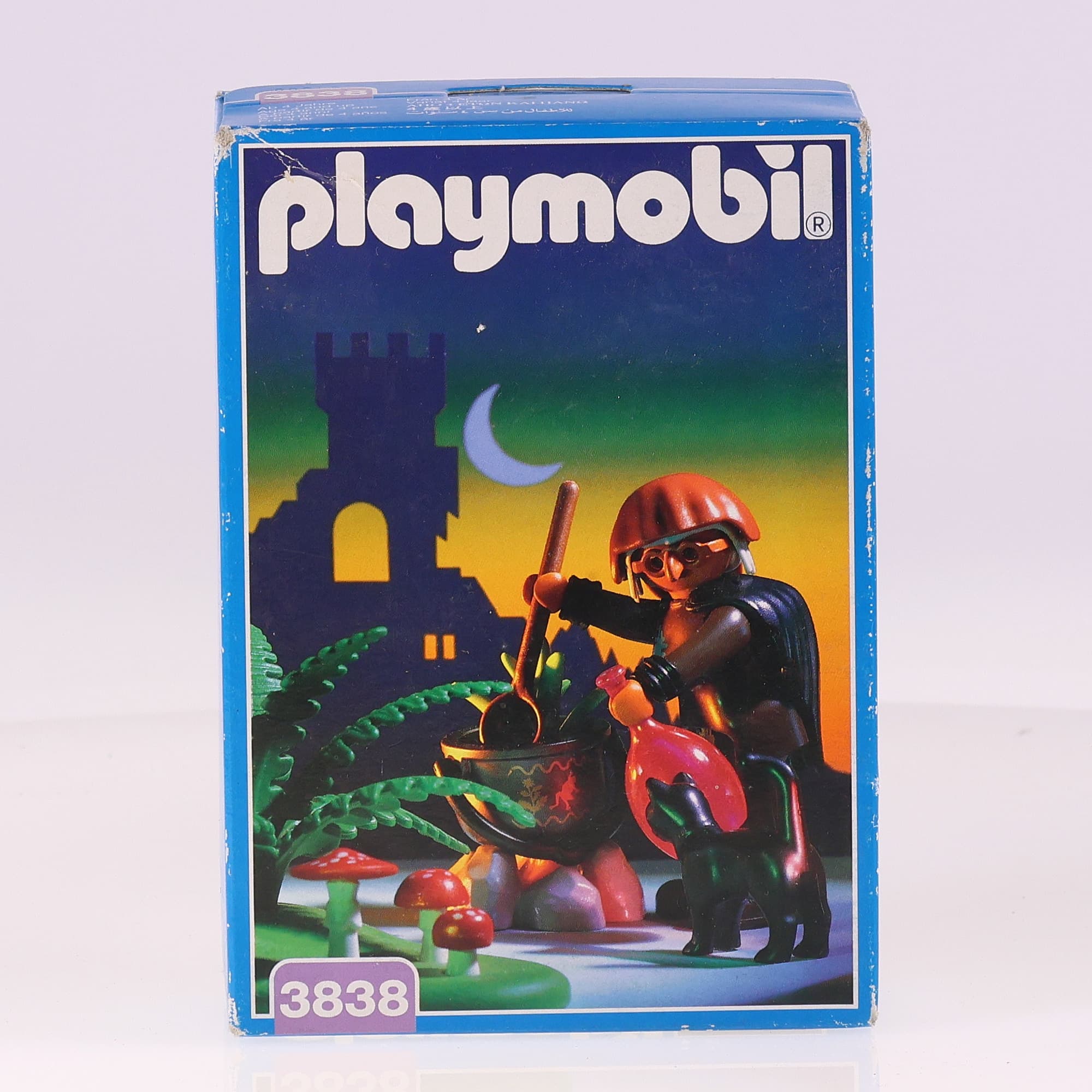 Playmobil 3838 sorcière avec chaudron avec boîte de 1995